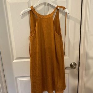 Rust silky dress
